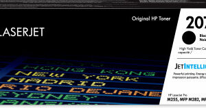 HP TONER 207X NEGRO LASERJET M255/M281 (W2210X)