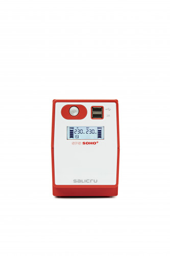 SALICRU SPS 650 SOHO+ IEC – SISTEMA DE ALIMENTACIÓN ININTERRUMPIDA (SAI/UPS) DE 650 VA LINE-INTERACTIVE Y CON DOBLE CARGADOR USB - Imagen 3