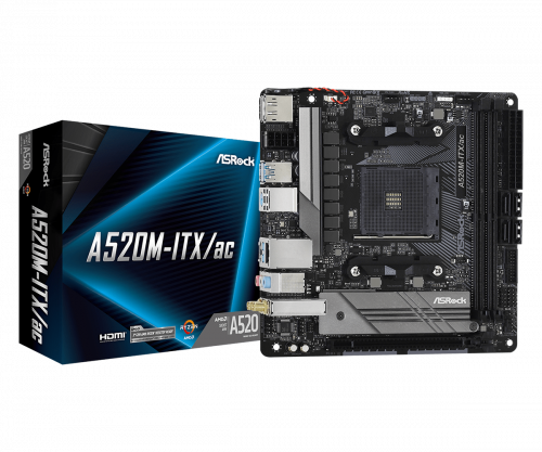 Asrock A520M-ITX/ac Zócalo AM4 micro ATX - Imagen 2