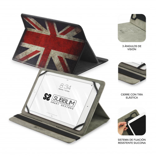SUBBLIM Funda Tablet Universal TRENDY CASE ENGLAND 10.1" - Imagen 3