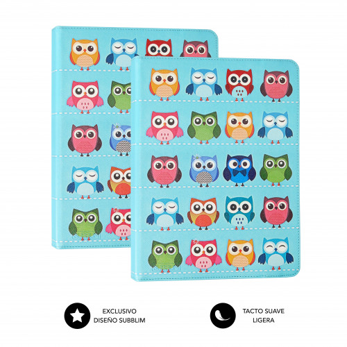 SUBBLIM Funda Tablet Universal TRENDY CASE OWLS 10.1" - Imagen 4