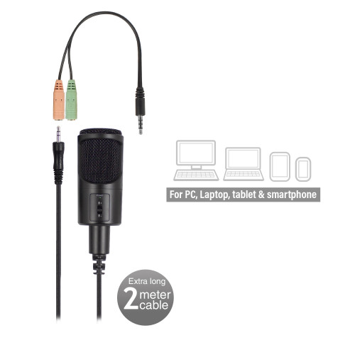 Ewent EW3552 micrófono Negro Micrófono para PC - Imagen 4