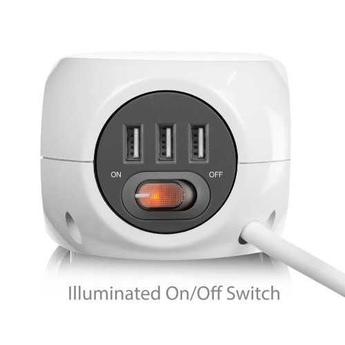 Ewent EW3939 base múltiple 1,5 m 3 salidas AC Interior Blanco - Imagen 7