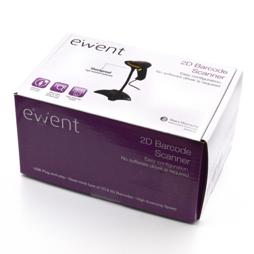Ewent EW3410 lector de código de barras Lector de códigos de barras portátil 2D LED Negro - Imagen 10