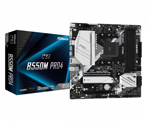 Asrock B550M Pro4 AMD B550 Zócalo AM4 micro ATX - Imagen 2