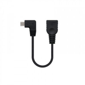 Nanocable CABLE USB 2.0 OTG ACODADO, TIPO MICRO B/M-A/H