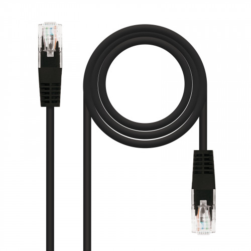 Nanocable CABLE RED LATIGUILLO RJ45 CAT.5E UTP AWG24, NEGRO
