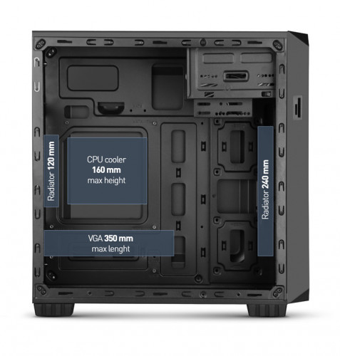 NOX Coolbay MX2 Mini Tower Negro - Imagen 8