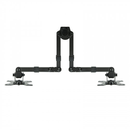 TooQ Soporte de Mesa Giratorio e Inclinable para 2 Pantallas (Monitor / TV Plasma / LCD / LED) 13” – 32”, de Dos Brazos, Negro - Imagen 10