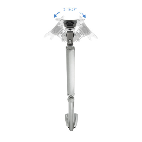 TooQ Soporte de Mesa Giratorio e Inclinable para Pantalla (Monitor / TV Plasma / LCD / LED) 13” – 32”, de Un Brazo, Plata - Imagen 6