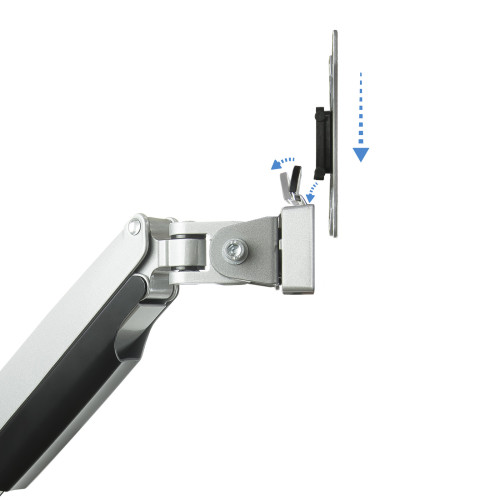 TooQ Soporte de Mesa Giratorio e Inclinable para 2 Pantallas - Imagen 8