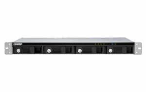QNAP TR-004U unidad de disco multiple Negro, Gris
