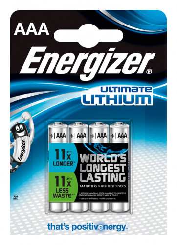 BLISTER 4 PILAS ULTIM LITHIUM TIPO L92 (AAA) ENERGIZER 63917 - Imagen 4