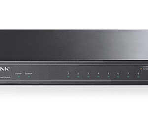 TP-LINK TL-SG2008 Gestionado Gigabit Ethernet (10/100/1000) Negro