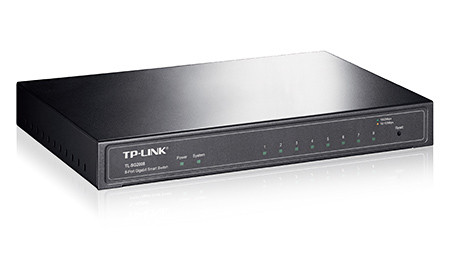 TP-LINK TL-SG2008 Gestionado Gigabit Ethernet (10/100/1000) Negro - Imagen 3