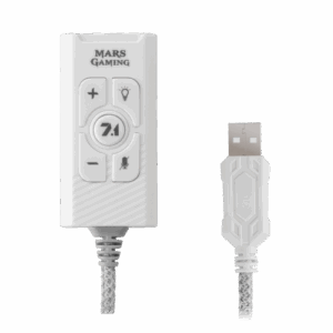 Mars Gaming MSC2W Tarjeta de Sonido Externa 7.1 USB Blanca