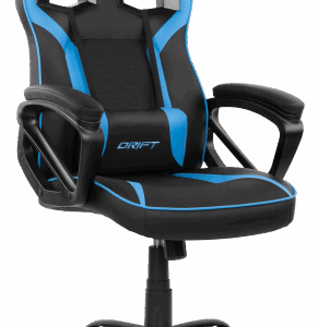DRIFT DR50 Silla para videojuegos de PC Asiento acolchado tapizado Negro, Azul