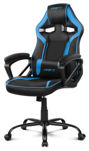 DRIFT DR50 Silla para videojuegos de PC Asiento acolchado tapizado Negro, Azul - Imagen 3