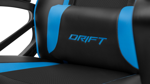 DRIFT DR50 Silla para videojuegos de PC Asiento acolchado tapizado Negro, Azul - Imagen 9