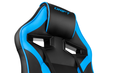 DRIFT DR50 Silla para videojuegos de PC Asiento acolchado tapizado Negro, Azul - Imagen 13