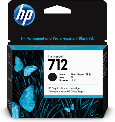 HP Cartucho de Tinta DesignJet 712 negro de 80 ml - Imagen 2
