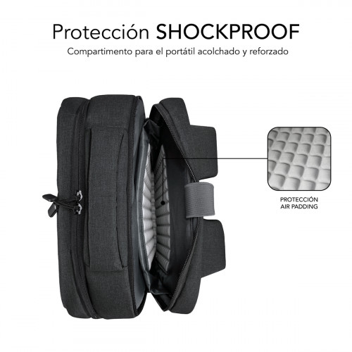 SUBBLIM MOCHILA TRAVELLER AIR PADDING 15.6'' GREY - Imagen 6