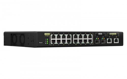 QNAP QSW-M2116P-2T2S switch Gestionado L2 Energía sobre Ethernet (PoE) Negro - Imagen 3