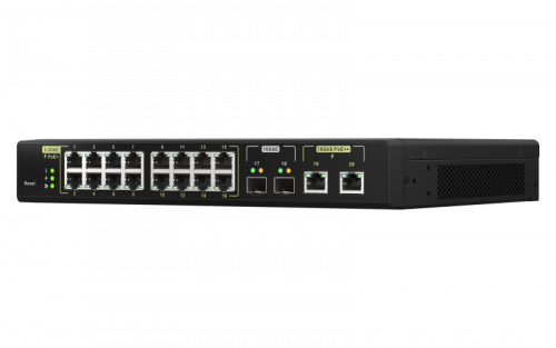 QNAP QSW-M2116P-2T2S switch Gestionado L2 Energía sobre Ethernet (PoE) Negro - Imagen 4