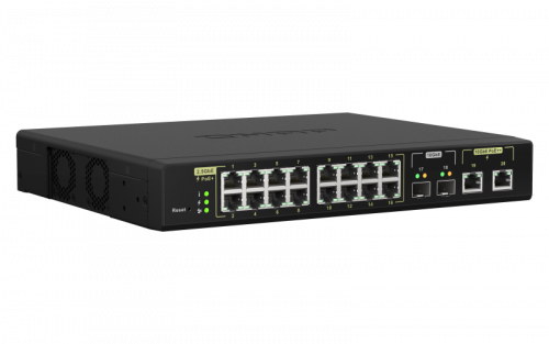 QNAP QSW-M2116P-2T2S switch Gestionado L2 Energía sobre Ethernet (PoE) Negro - Imagen 5