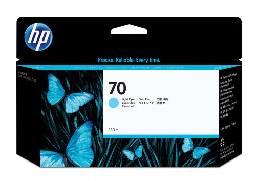 HP Cartucho de tinta 70 cian claro de 130 ml - Imagen 2