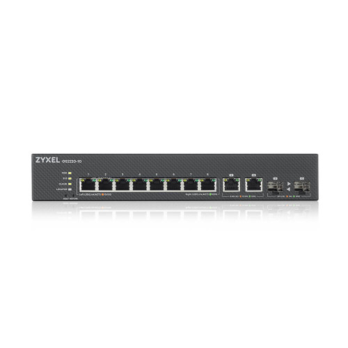 Zyxel GS2220-10-EU0101F switch Gestionado L2 Gigabit Ethernet (10/100/1000) Negro - Imagen 3