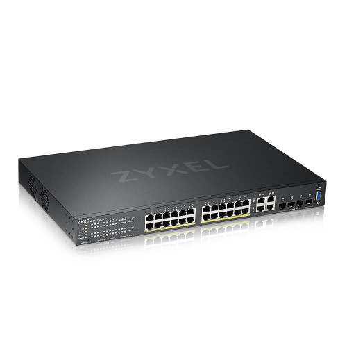 Zyxel GS2220-28HP-EU0101F switch Gestionado L2 Gigabit Ethernet (10/100/1000) Energía sobre Ethernet (PoE) Negro - Imagen 2