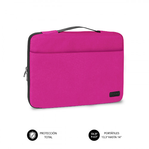 SUBBLIM Funda Ordenador Elegant Laptop Sleeve 13,3-14" Pink - Imagen 2