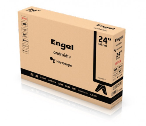 Engel LE 2490 ATV 61 cm (24") HD Smart TV Wifi Negro - Imagen 4