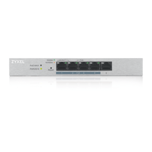 Zyxel GS1200-5HP v2 Gestionado Gigabit Ethernet (10/100/1000) Energía sobre Ethernet (PoE) Gris - Imagen 3