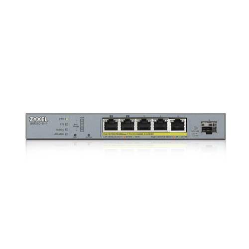 Zyxel GS1350-6HP-EU0101F switch Gestionado L2 Gigabit Ethernet (10/100/1000) Energía sobre Ethernet (PoE) Gris - Imagen 3