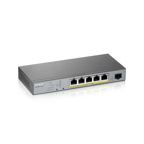 Zyxel GS1350-6HP-EU0101F switch Gestionado L2 Gigabit Ethernet (10/100/1000) Energía sobre Ethernet (PoE) Gris - Imagen 5