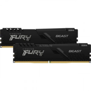 MEMORIA KINGSTON FURY BEAST BLACK DDR4 64GB (KIT 2) 3200MHZ CL16 - KF432C16BBK2/64