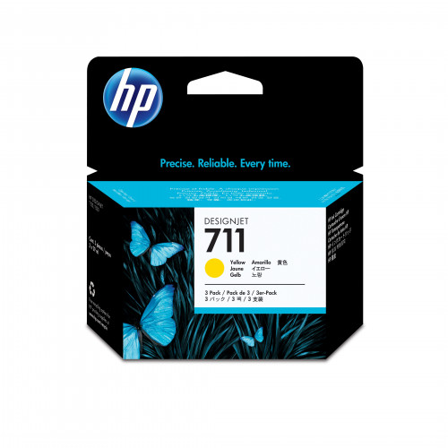 HP Pack de ahorro de 3 cartuchos de tinta DesignJet 711 - Imagen 2