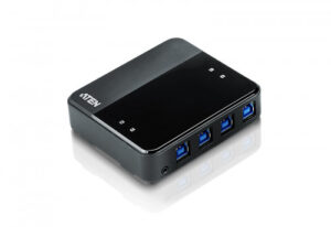ATEN Switch de periféricos USB 3.2 Gen1 de 4 x 4 puertos