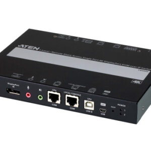 Aten 1 switch KVM a través de IP DisplayPort 4K de un solo puerto para acceso a recurso compartido local/remoto