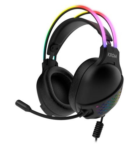 Krom Klaim Auriculares Diadema USB tipo A Negro