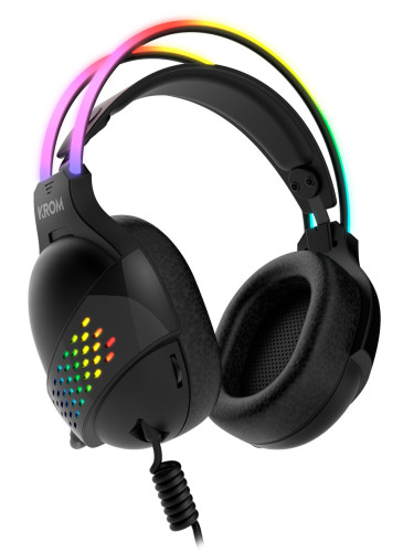 Krom Klaim Auriculares Diadema USB tipo A Negro - Imagen 4