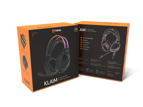 Krom Klaim Auriculares Diadema USB tipo A Negro - Imagen 9