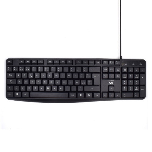 Ewent EW3001 teclado USB QWERTY Español Negro - Imagen 2