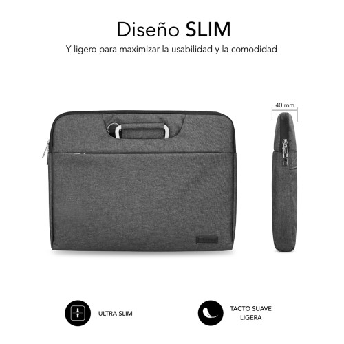 SUBBLIM Funda Ordenador Business Laptop Sleeve 15,6" Grey - Imagen 5
