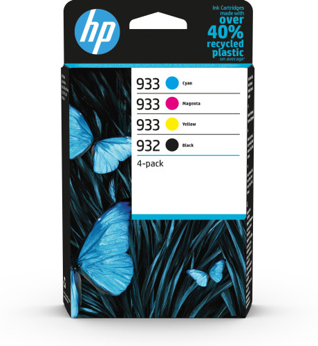 HP Paquete de 4 tintas Originales 932 negro y 933 cian/magenta/amarillo - Imagen 2