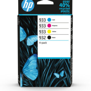 HP Paquete de 4 tintas Originales 932 negro y 933 cian/magenta/amarillo
