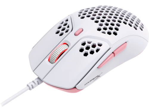 HP HYPERX PULSEFIRE HASTE WHITEPINK - MOUSE - HMSH1-A-WT/G 4P5E4AA - Imagen 4