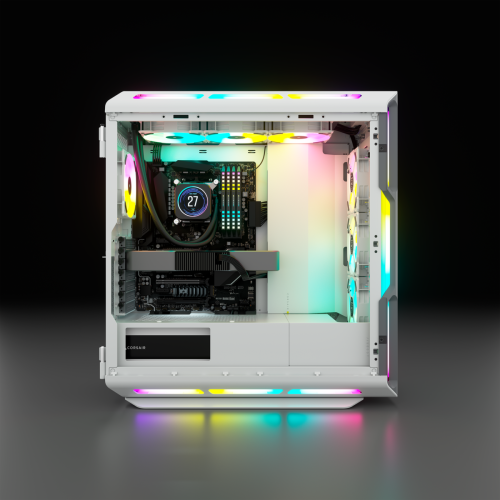 Corsair iCUE 5000T RGB Midi Tower Blanco - Imagen 5